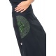 Jupe longue romantique psychedelique green heroine coton epais