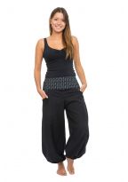 Pantalon bouffant balloon femme coton epais Lellah