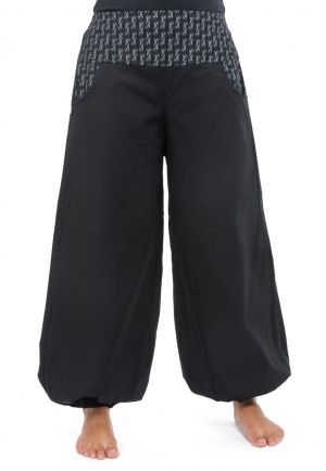 Pantalon bouffant balloon femme coton epais Lellah
