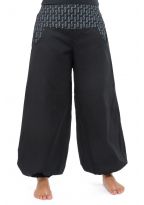Pantalon bouffant balloon femme coton epais Lellah