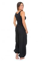 Pantalon bouffant balloon femme coton epais Lellah