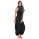 Pantalon fantasy aladin basic ethnic mixte coton epais noir