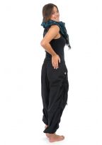 Pantalon fantasy aladin basic ethnic mixte coton epais noir