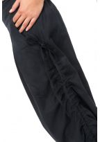 Pantalon fantasy aladin basic ethnic mixte coton epais noir