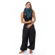 Pantalon fantasy aladin basic ethnic mixte coton epais noir