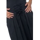 Pantalon ethnic ceinture corset noir Bliza