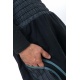 Sarouel grande taille smoke noir rayures noires Pattaya