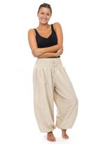 Pantalon elastique bouffant chanvre Kalinko