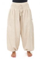 Pantalon elastique bouffant chanvre Kalinko