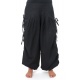 Pantalon fantasy aladin basic ethnic mixte coton epais noir