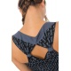 Robe longue boheme imprime ethnique babacool bleus Delya