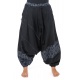 Sarouel homme ethnique noir kaki Nehuda