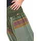 Pantalon sarouel vert sari brilliant du nepal alladin indien