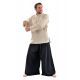 Chemise tibetaine homme ouverture laterale