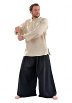 Chemise tibetaine homme ouverture laterale