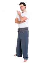 K1bis pantalon fisherman thai coton epais +10 couleurs