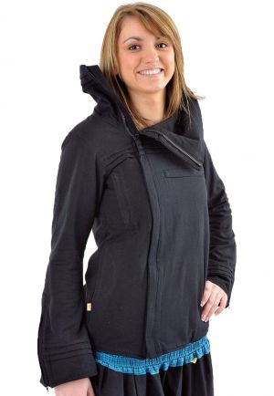 Veste zip diago doublee polaire grand col et 3 petites b