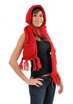 Capuche Echarpe moufle pure laine douce Le 3 en 1 