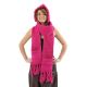 Capuche Echarpe moufle pure laine douce Le 3 en 1 