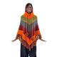 Poncho pure laine douce du Nepal multicolore