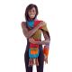Echarpe poches moufles pure laine multicolore