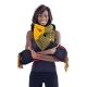 Capuche echarpe moufle laine douce multicolore