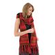 Capuche echarpe moufle laine douce multicolore