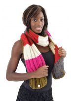 Echarpe pure laine douce multicolore