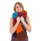 Echarpe pure laine douce multicolore
