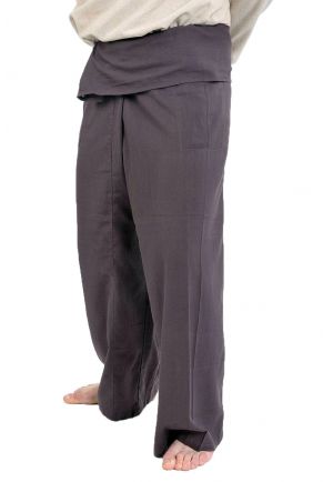 Pantalon Fisherman Thai marron