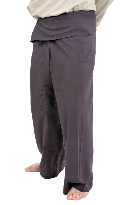 Pantalon Fisherman Thai marron