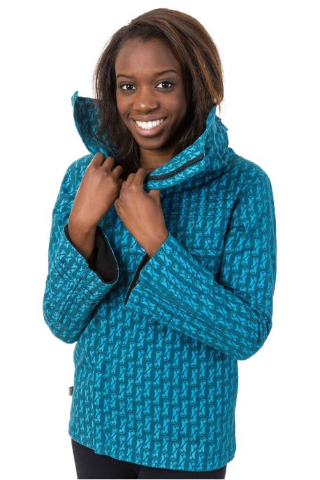 Veste grand col doublee polaire zip poches et poignets