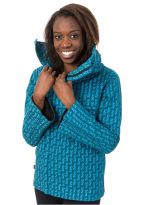 Veste grand col doublee polaire zip poches et poignets