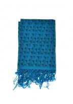 Echarpe femme turquoise labyrinth
