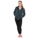 Blouson sweat avec zip reversible total print ou noir uni Zacka