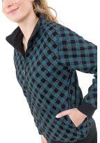 Blouson sweat avec zip reversible total print ou noir uni Zacka