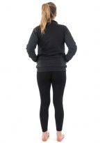 Blouson basique ethnique zip imprime geometric star noir gris