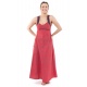 Robe ethnique longue rouge gris bretelles dos originales Sytalee