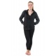 Blouson basique mixte interieur polaire imprime noir gris