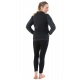 Blouson basique mixte interieur polaire imprime noir gris