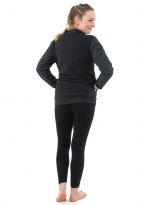 Blouson basique mixte interieur polaire imprime noir gris