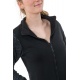 Blouson basique mixte interieur polaire imprime noir gris