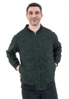 Blouson reversible homme femme style teddy uni ou imprimé