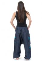 Sarouel baggy mixte jean denim urban ethnic Sikkou