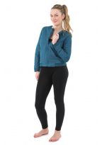 Veste blouson tailleur esprit neo teddy lady ethnic chic