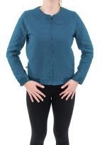 Veste blouson tailleur esprit neo teddy lady ethnic chic