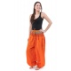 Pantalon sarouel babacool large smock orange sari brillant Miki