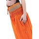 Pantalon sarouel babacool large smock orange sari brillant Miki