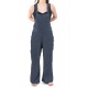 Salopette femme basique blue denim epais Jinsa