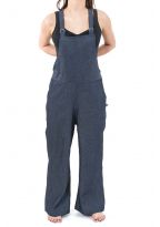 Salopette femme basique blue denim epais Jinsa